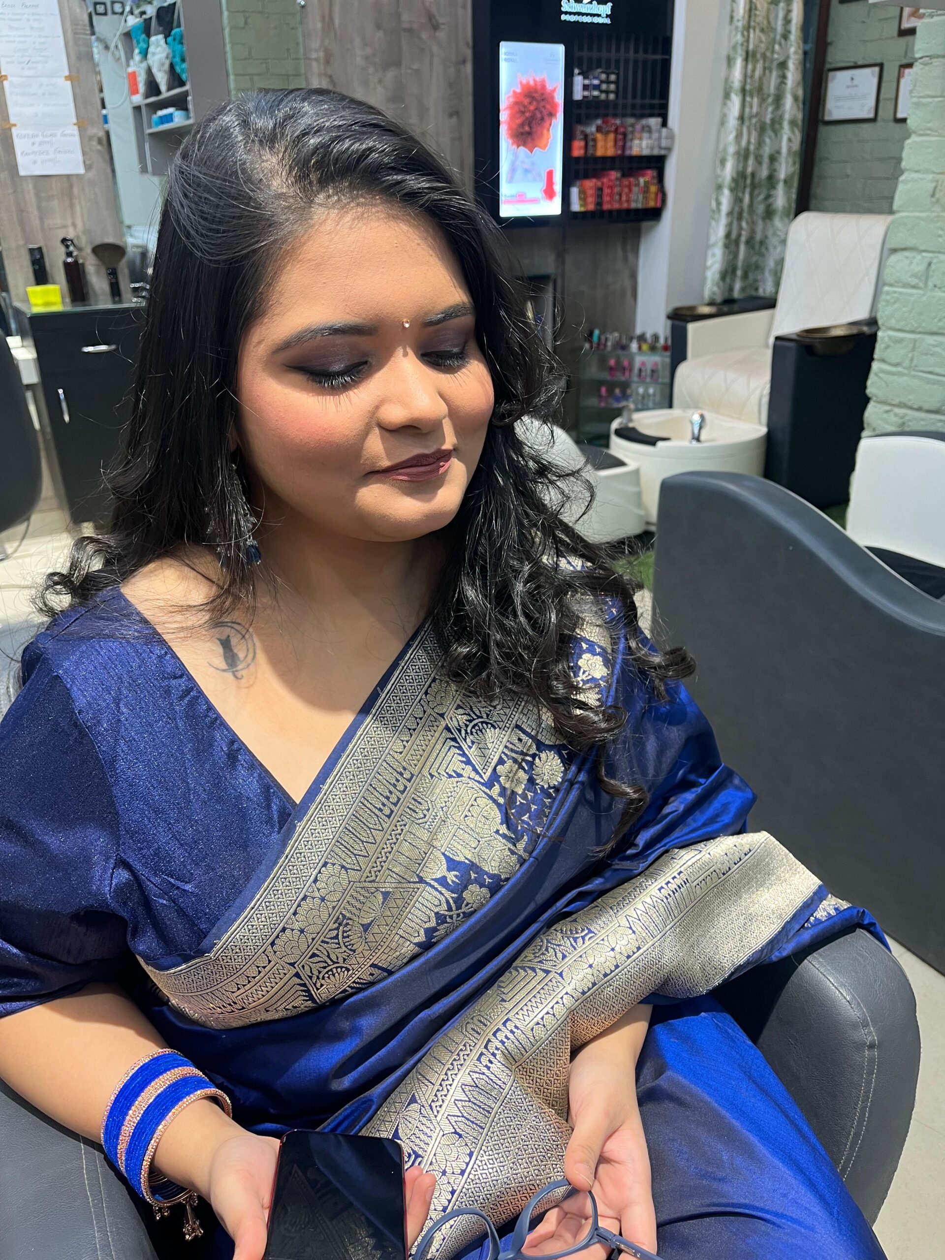 She feels amazing after makeup